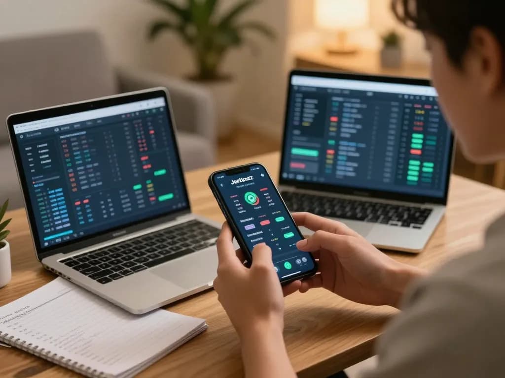 Engaged player using Jeetbuzz app for online betting, creating dynamic gaming atmosphere