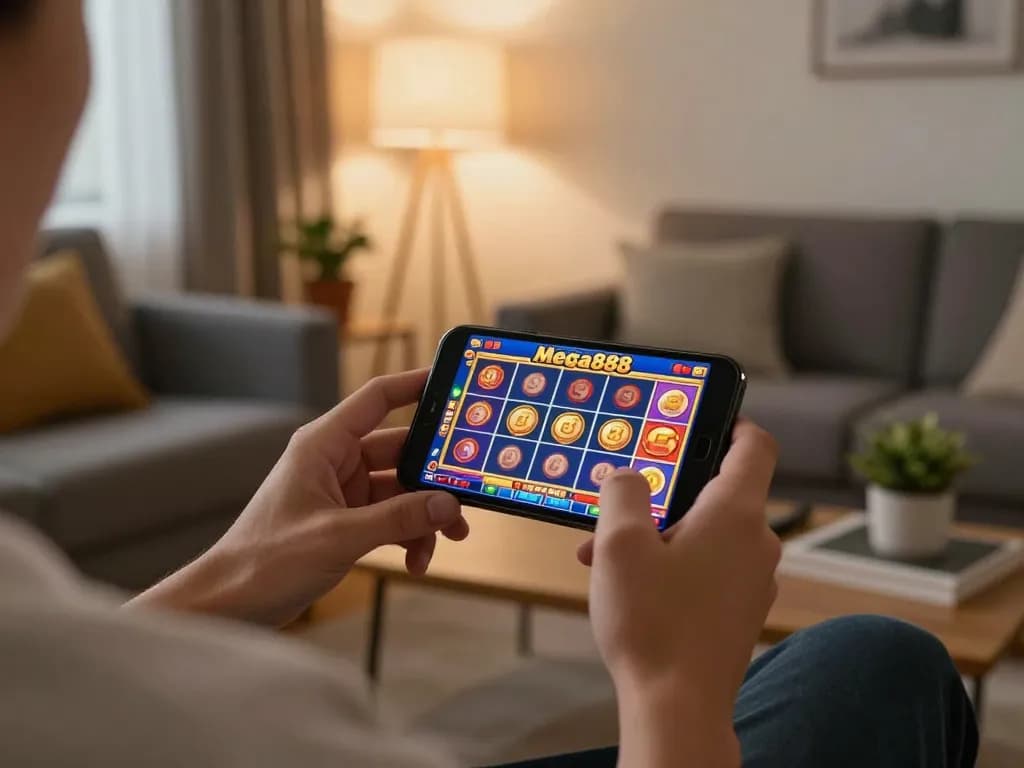Terlibat dalam Mega888 download apk di telefon pintar, menikmati pengalaman kasino dalam talian yang mendebarkan di ruang tamu yang selesa.