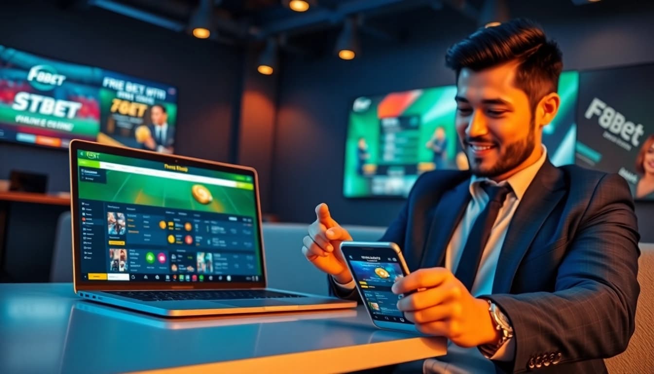 F8BET online betting platform showcasing seamless mobile and desktop experience.