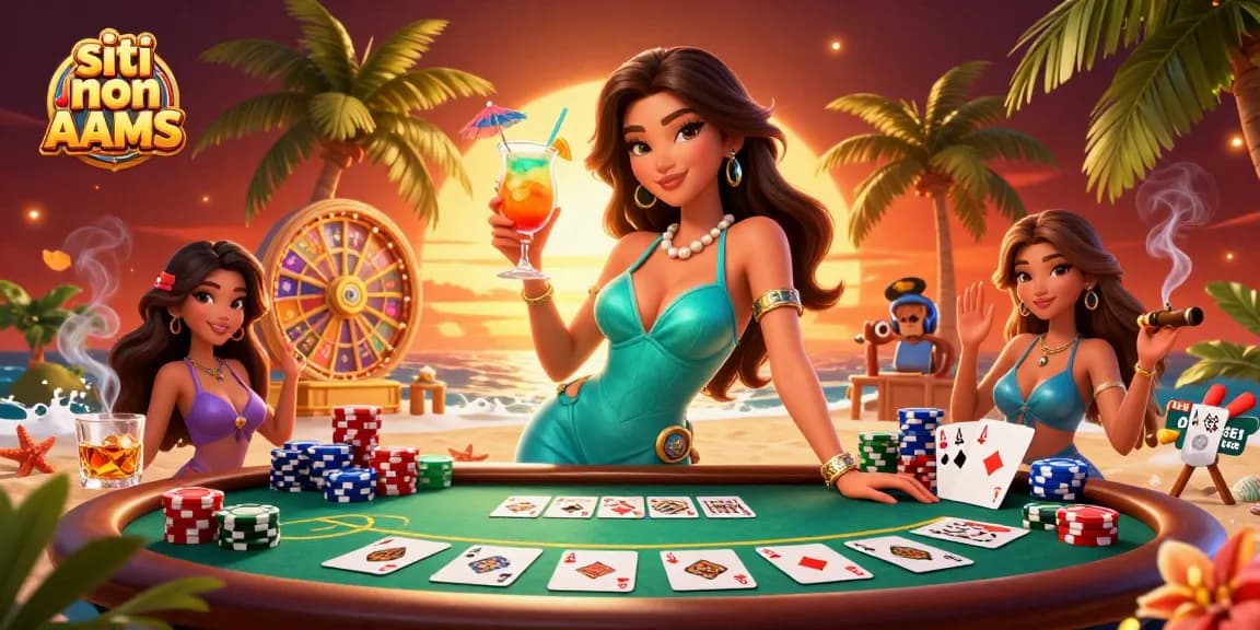 Scopri l'emozione dei siti non AAMS con elementi di casinò vivaci e una scena glamour.