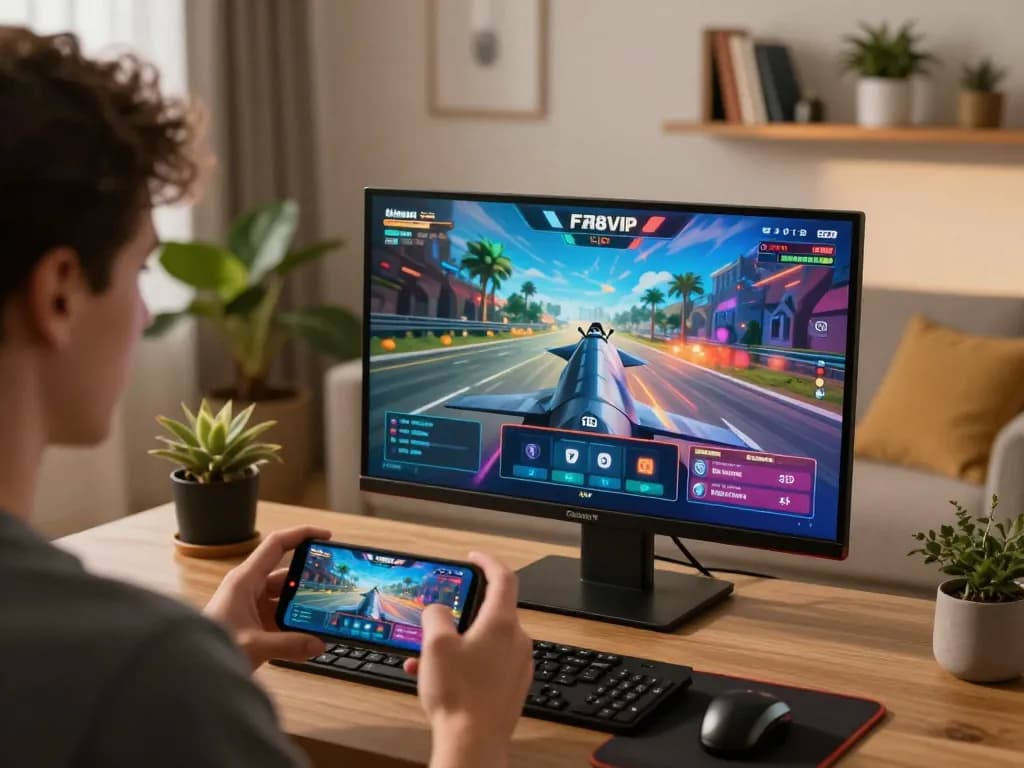 Experience F168VIP live dealer games on a smartphone surrounded by a cozy home setting, enhancing online gambling fun.