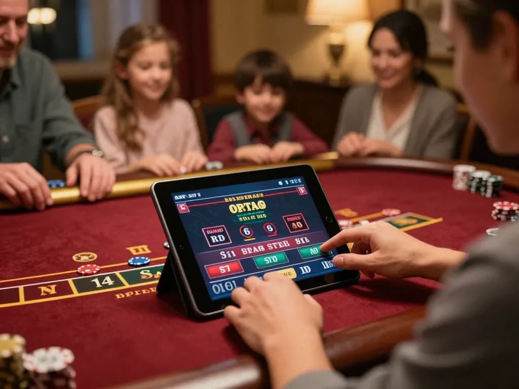 Lode88 users strategizing their next move in a thrilling online blackjack game.