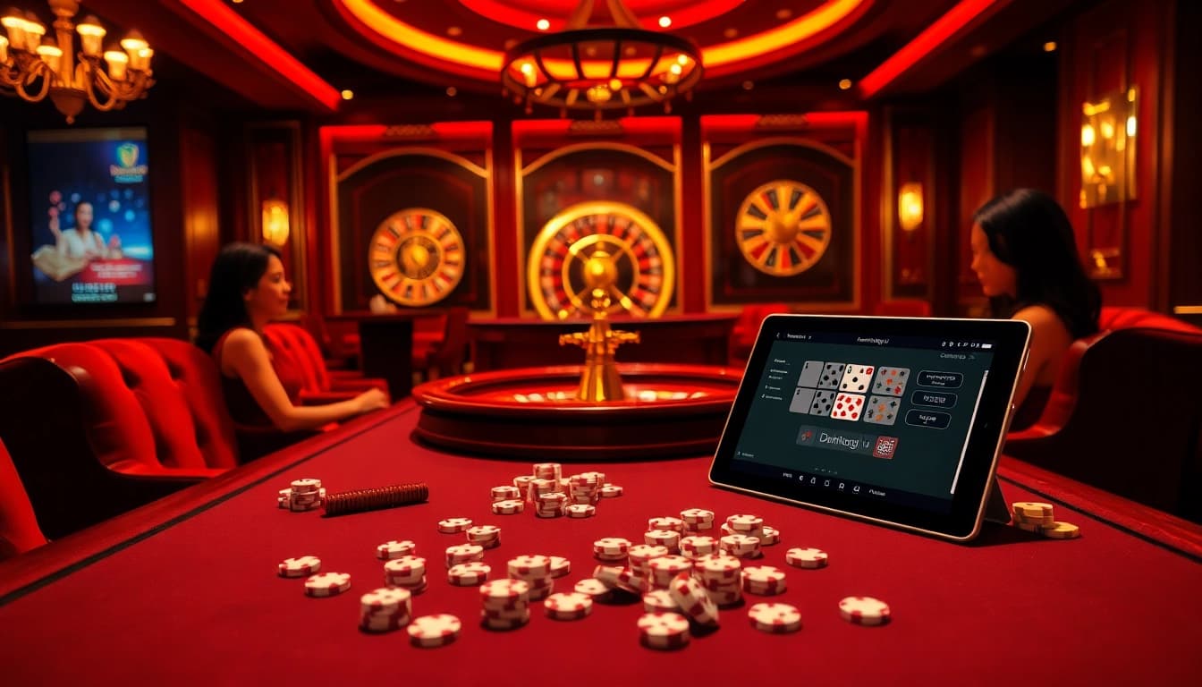 Experience the thrill of winning at Dominoqiu's vibrant online gaming table.