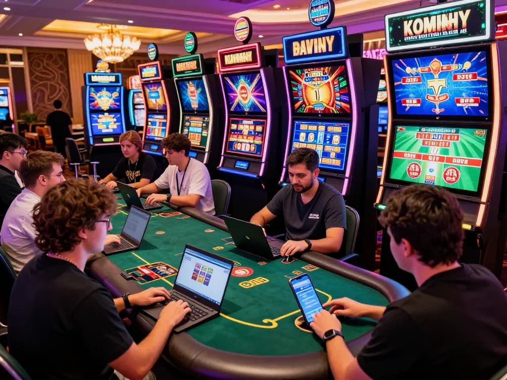 Players enjoying interactive casino games at https://luckywin.free/ in an immersive online gambling environment, showcasing energy and excitement.