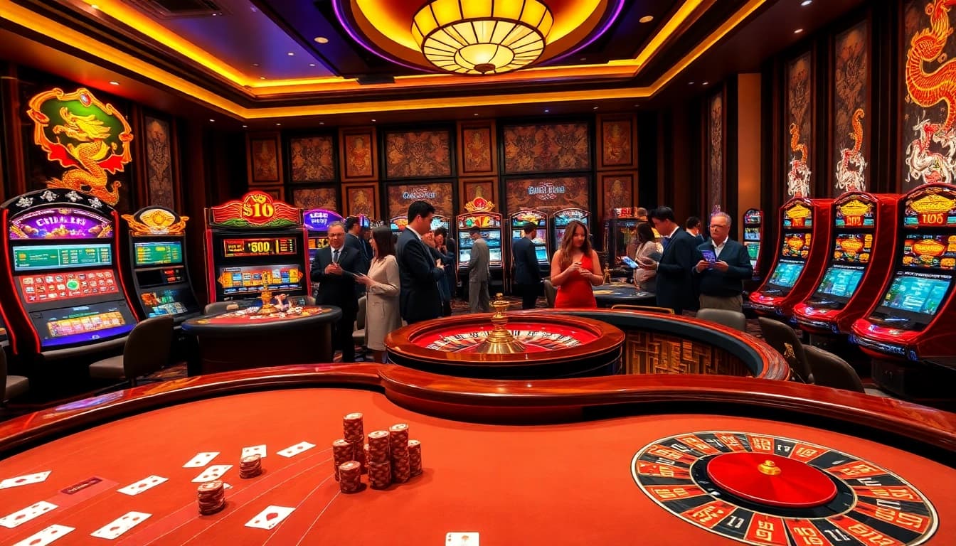 Professional bettors placing strategic wagers on the prestigious Nhà cái uy tín hàng đầu châu Á baccarat table with vibrant chips