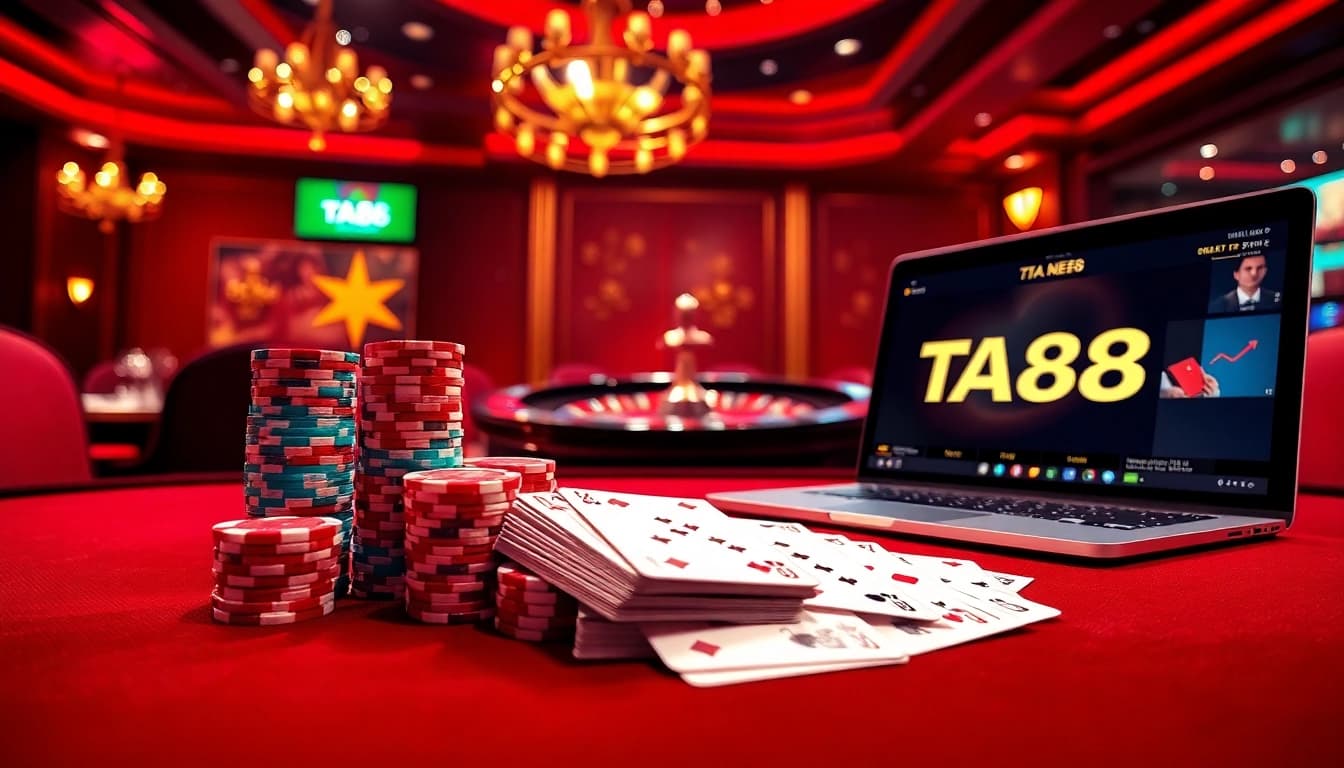Experience the thrill of TA88 with vibrant casino tables and engaging gameplay.