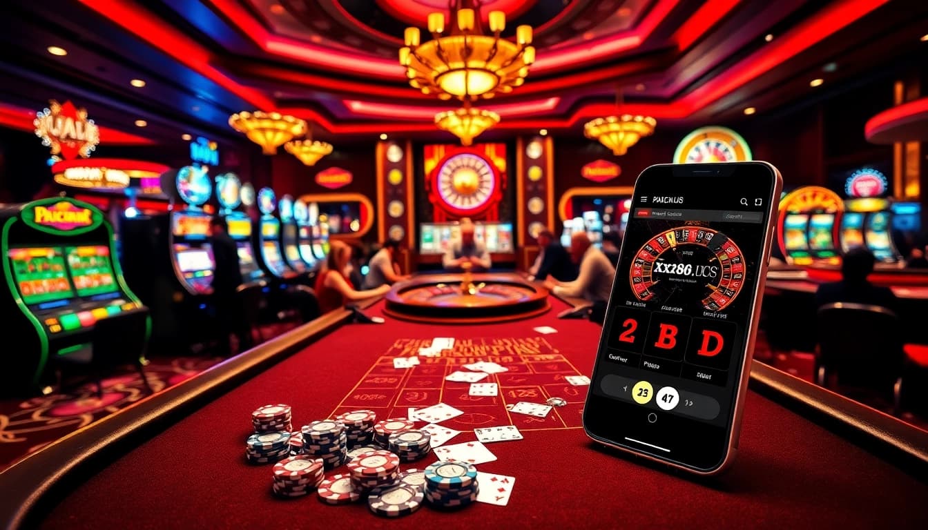 High-stakes Baccarat game at a luxurious casino with rich colors, featured on https://xx88.us/ for exciting betting.