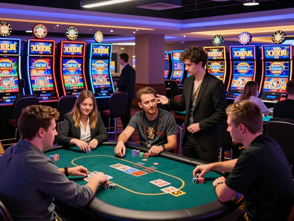 Dynamic online casino environment at XX88 featuring engaging games and vibrant atmosphere
