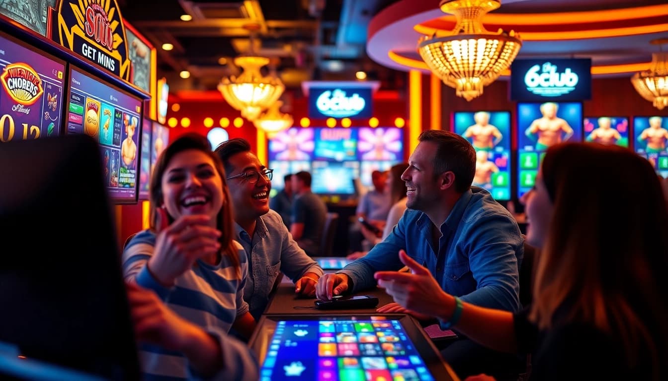 66club online casino scene showcasing vibrant gameplay and engaging digital interface.