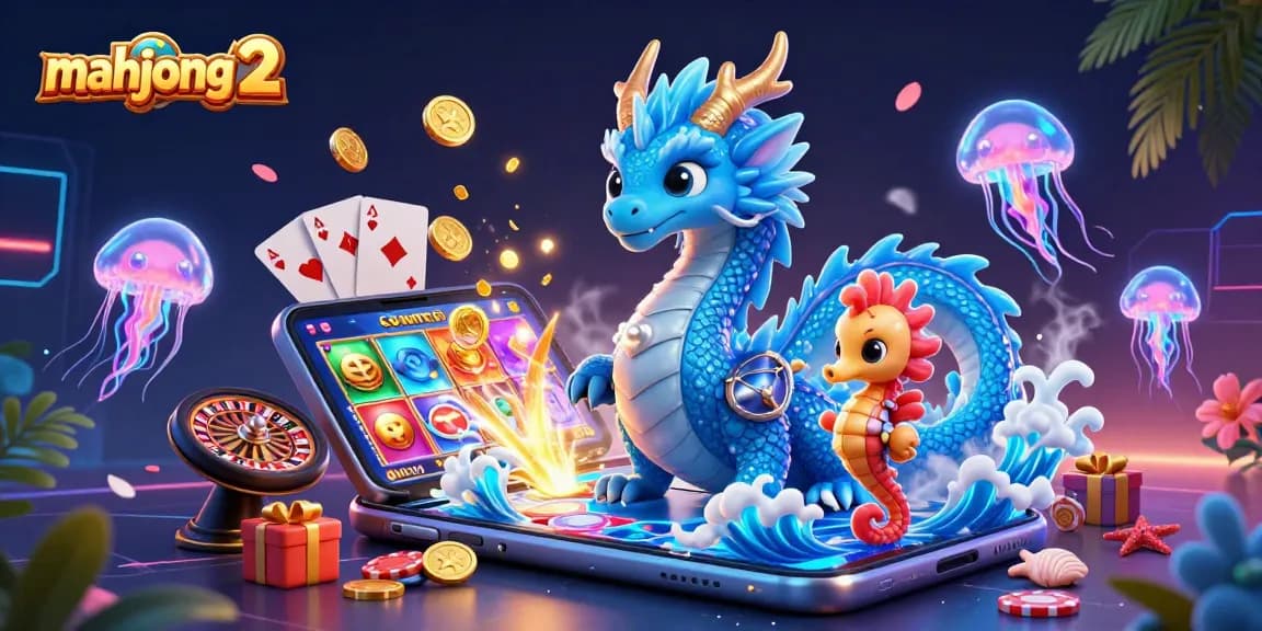 Engage with mahjong 2 as a vibrant underwater scene illustrates gaming excitement and rich colors.