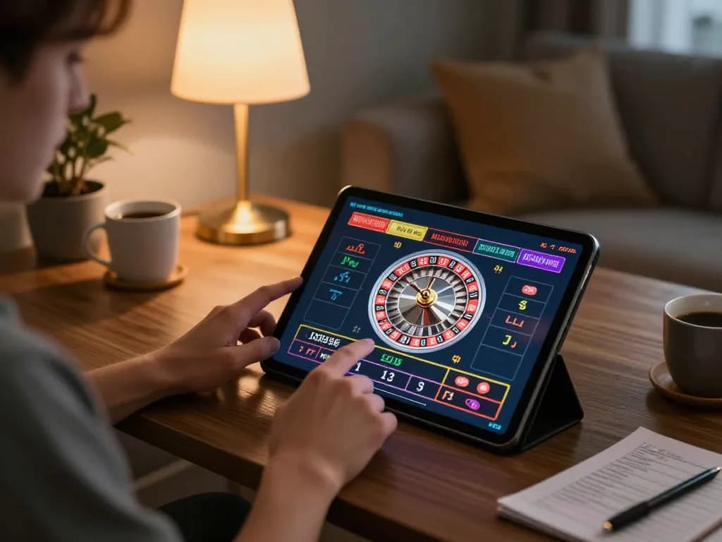 Player engaging in a thrilling roulette game on ta88's online platform, showcasing interactive betting experience