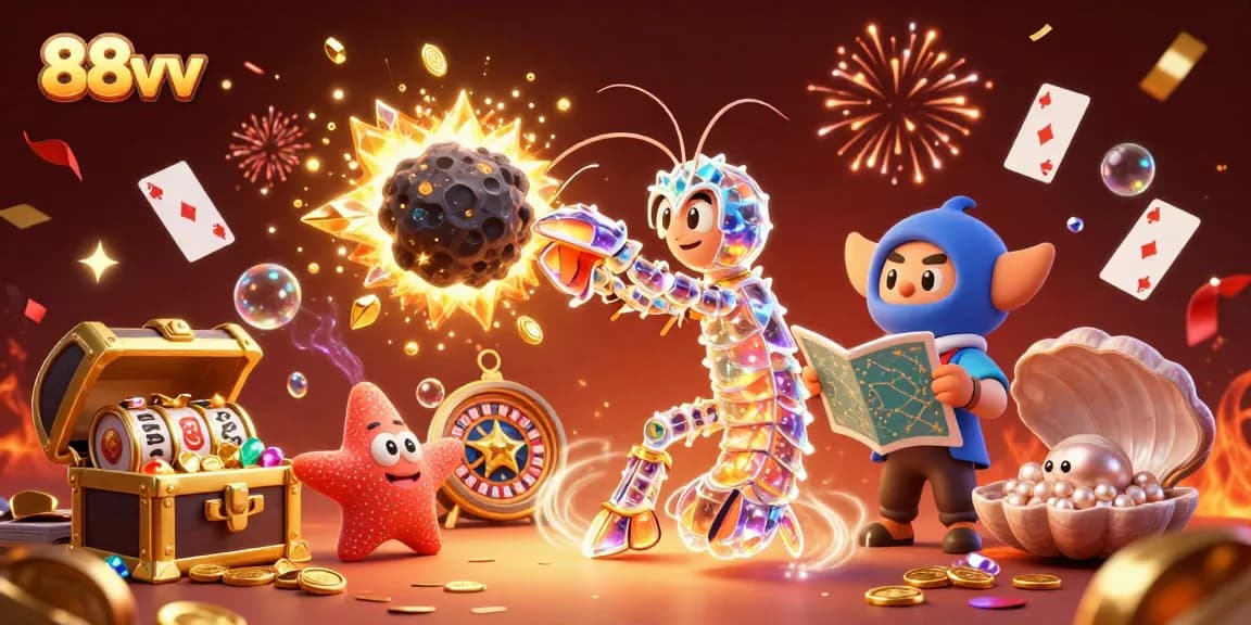 Experience action-packed casino games treasures at 88vv with vibrant creatures and elements.