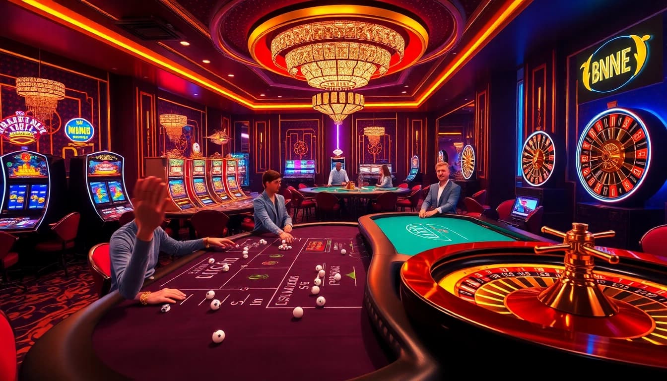 Experience winning moments at BK8 casino with poker tables, slots, and roulette.