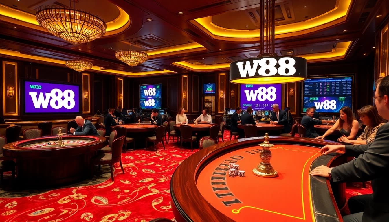 Experience the excitement of winning at w-88.uk.com with luxurious gaming environments and vibrant casino activities.