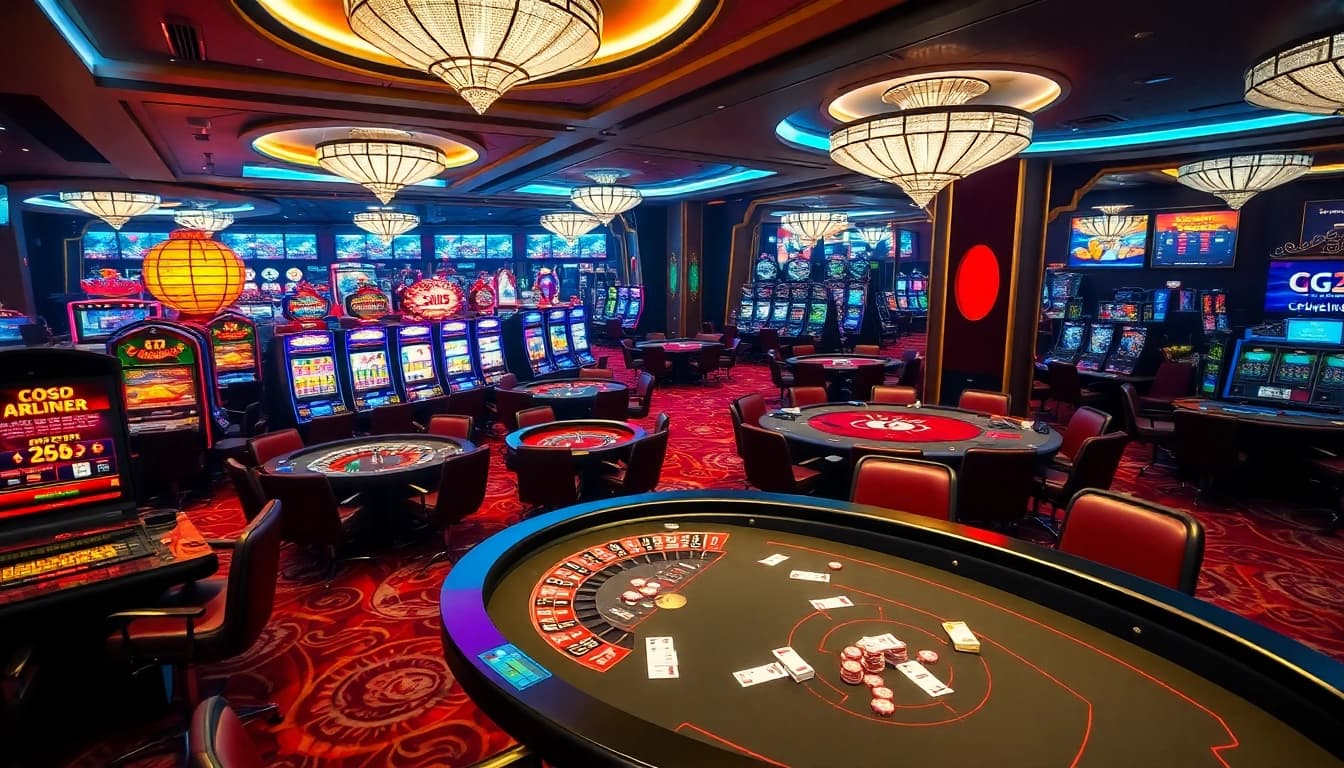 Experience excitement at G28 casino with vibrant slot machines and luxurious gaming tables.