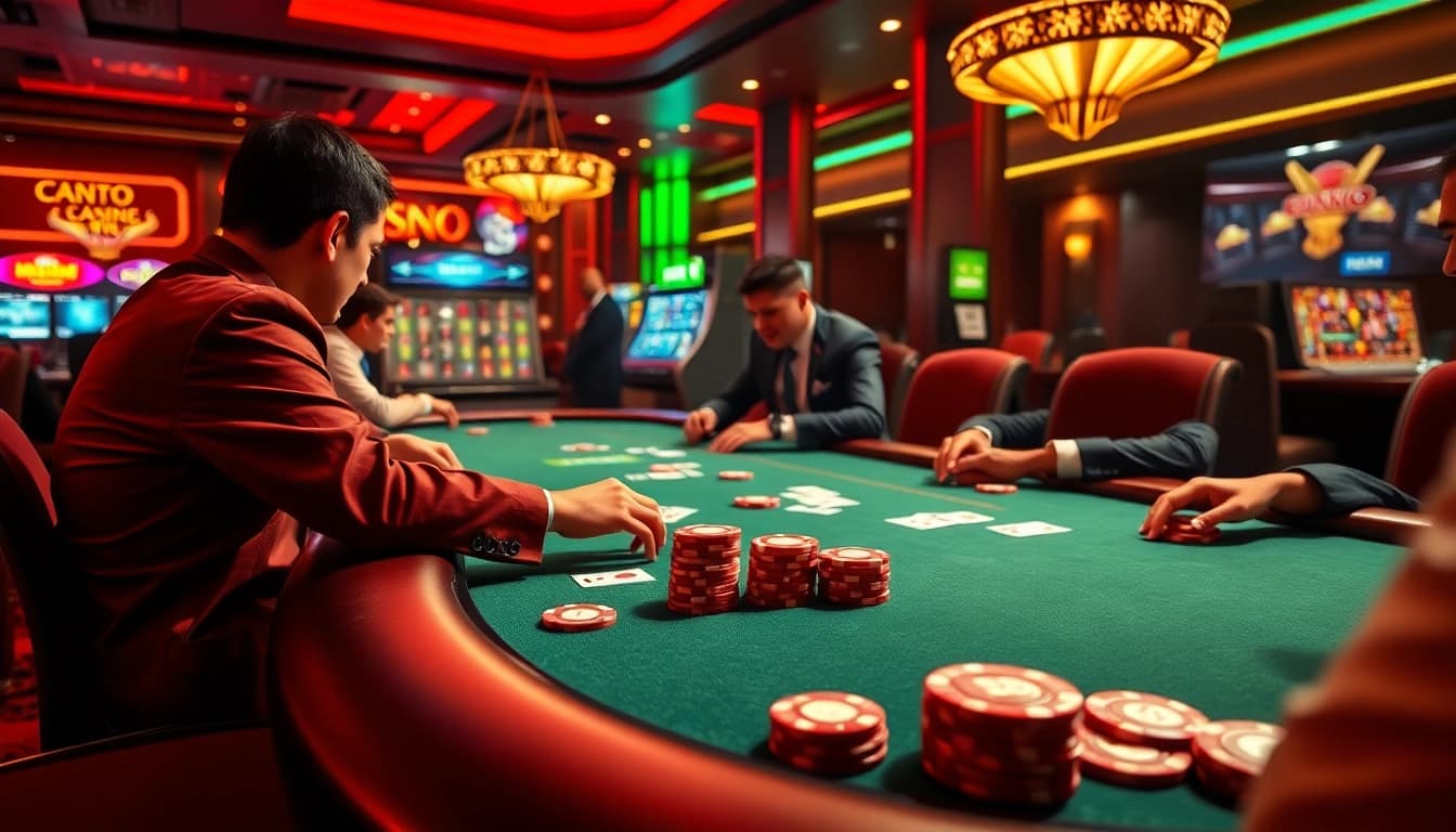 Experience high-stakes gaming at Jun88's luxurious casino tables with vibrant poker action.