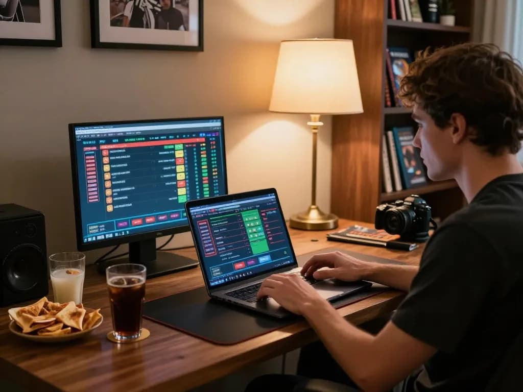 Player engaging in strategic betting on 45678 online casino website, with sports betting options on screen.