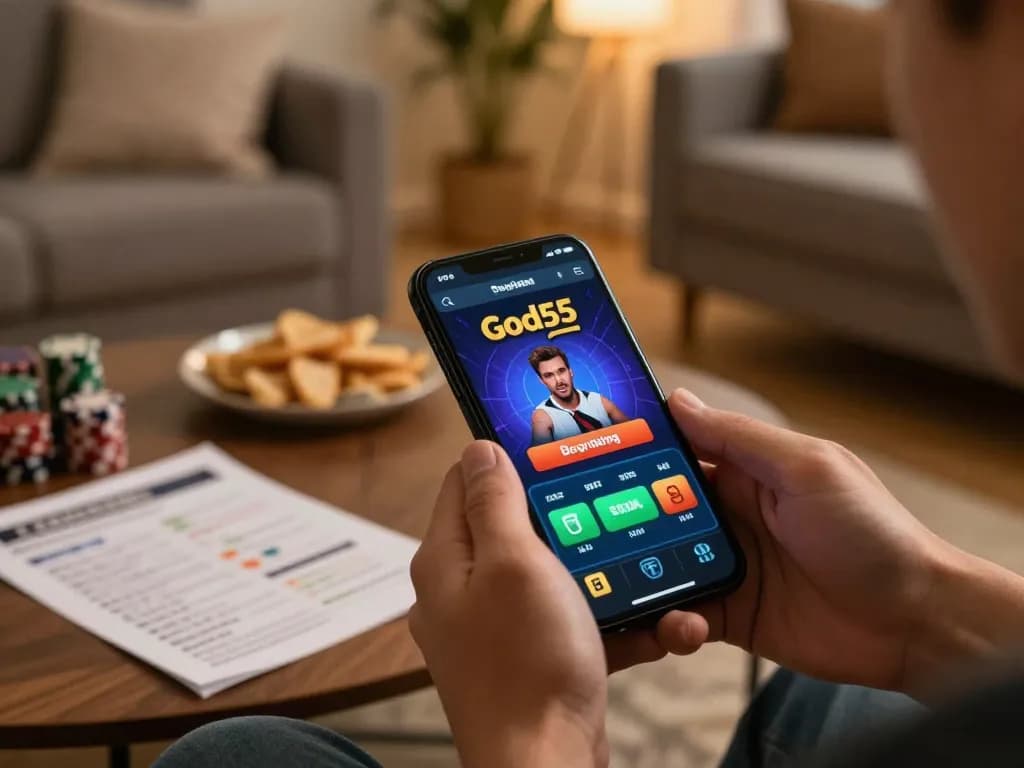 Experience exciting gameplay on the God55 app while placing bets from the comfort of home.