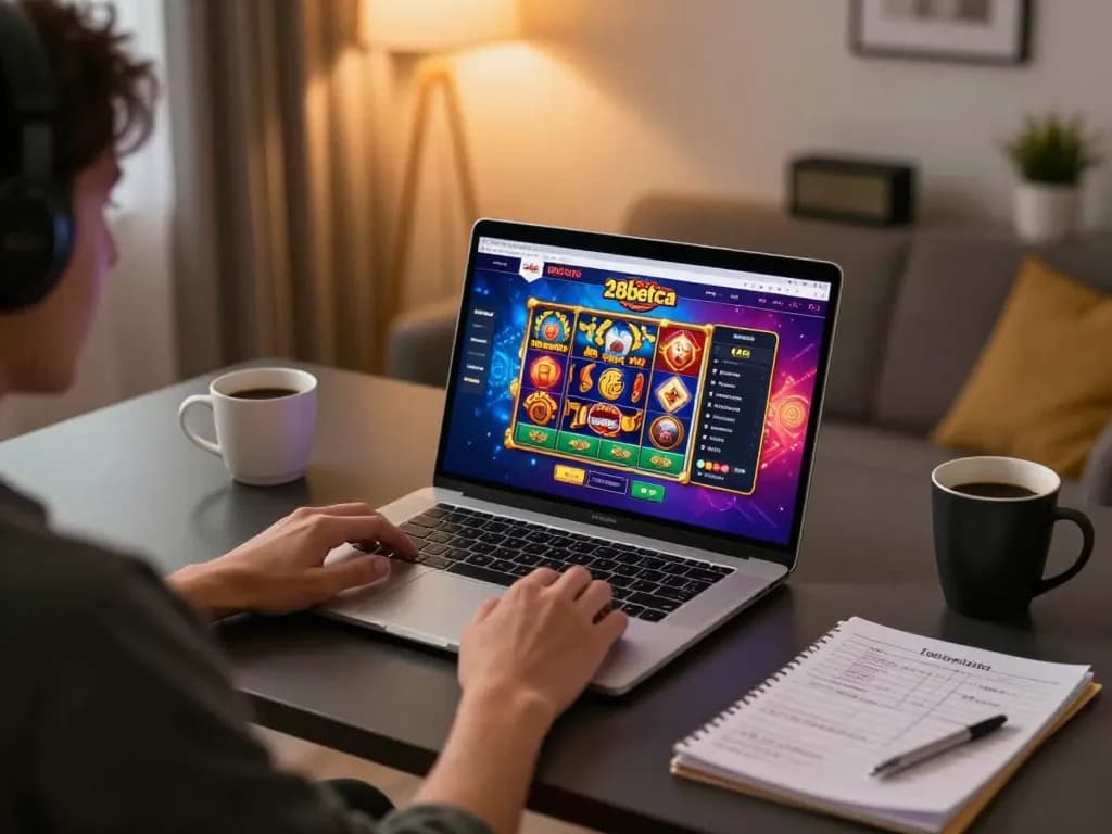 Engaging user experience on 28betca casino interface showcasing thrilling online slots