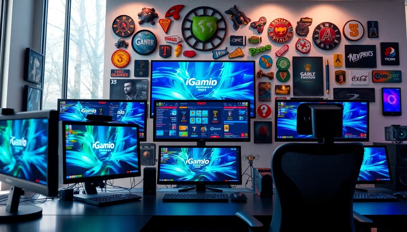 Engage with the iGaming Signal through a vibrant gaming setup showcasing dynamic interfaces.