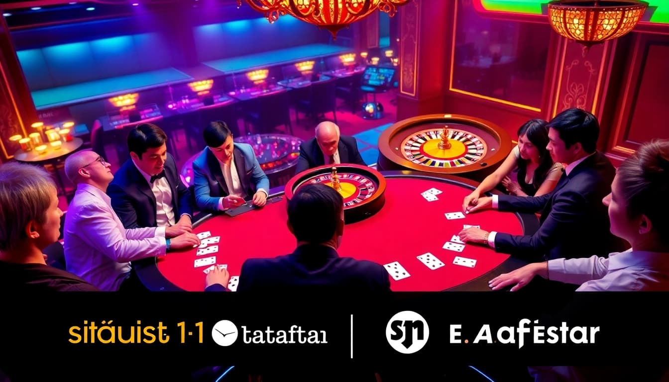 Experience the thrill of situs11 daftar with immersive poker gameplay at a luxury casino table.