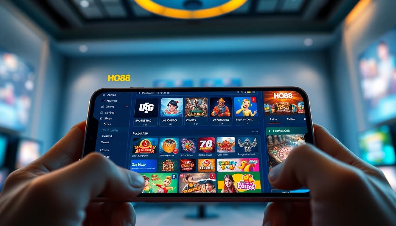Ho88 online gaming platform showcasing sports betting and live casino features.