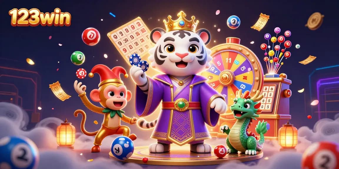 Join the excitement at 123win playing dynamic casino games with colorful elements and vibrant characters.