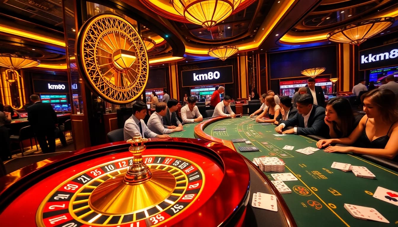 Experience vibrant wins at km88 casino with roulette and poker excitement.