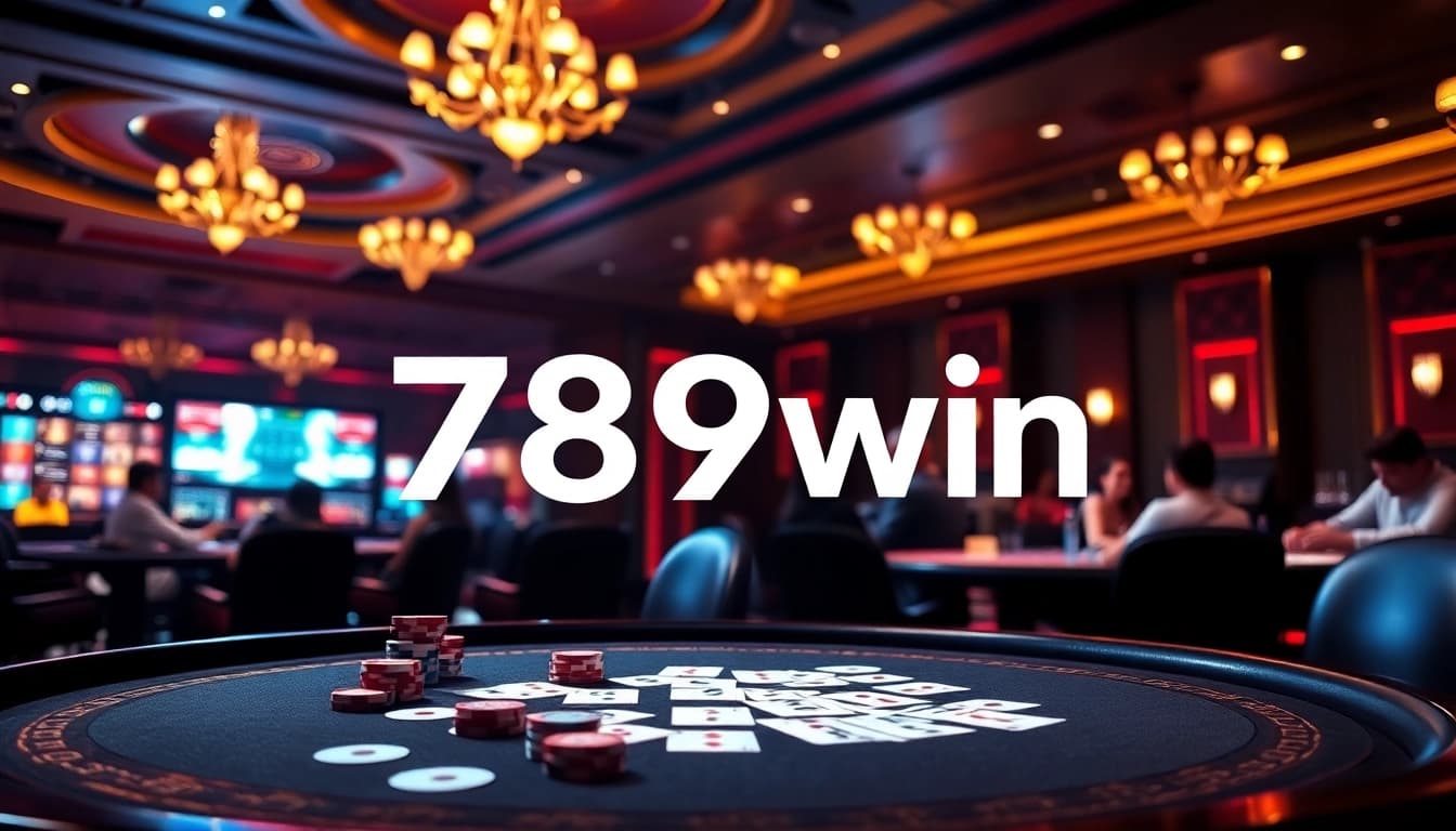 Players enjoying a winning moment at 789win's luxurious casino table.