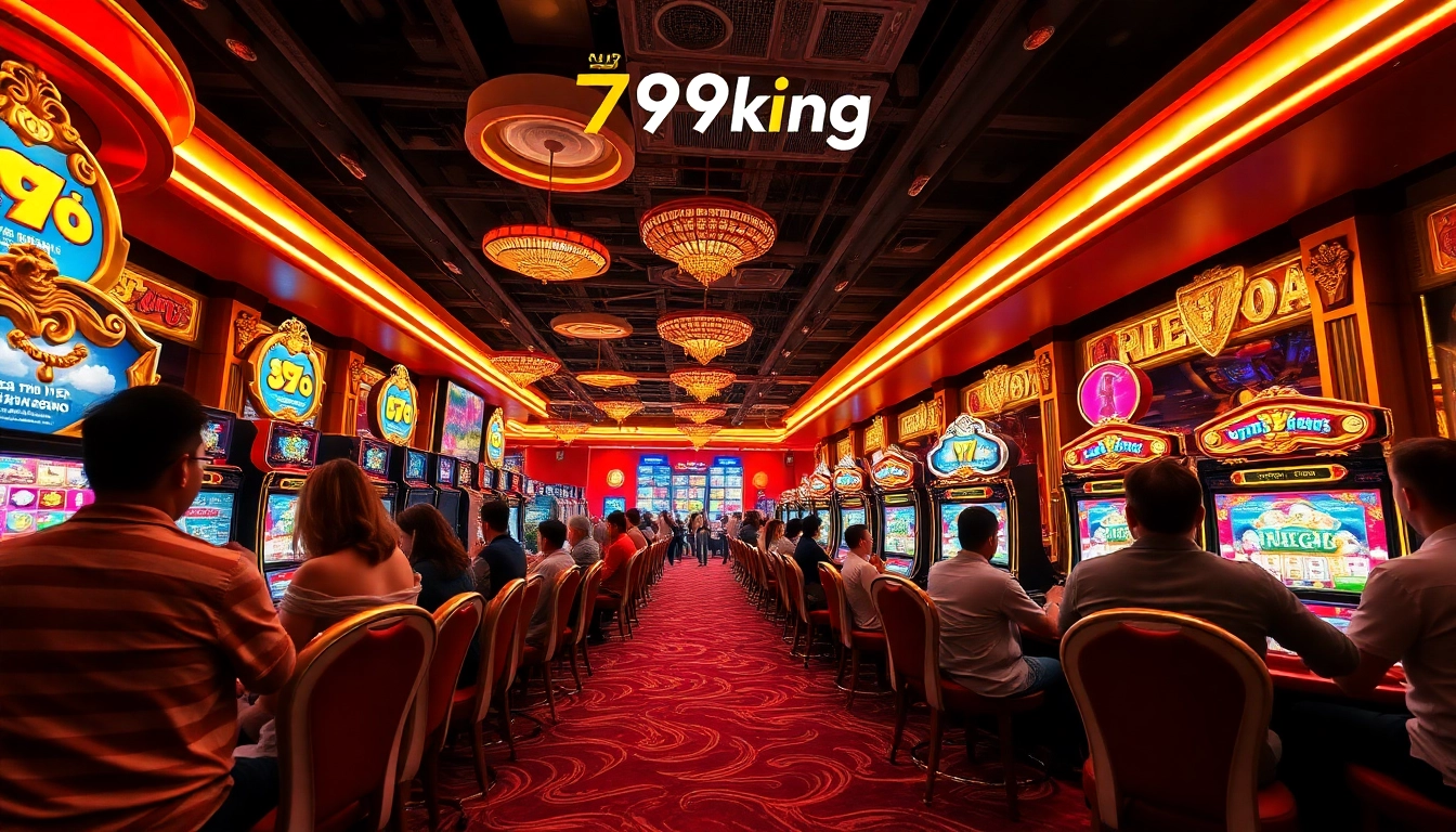 Exciting online gaming scene showcasing 79king's dynamic casino atmosphere with players celebrating wins.