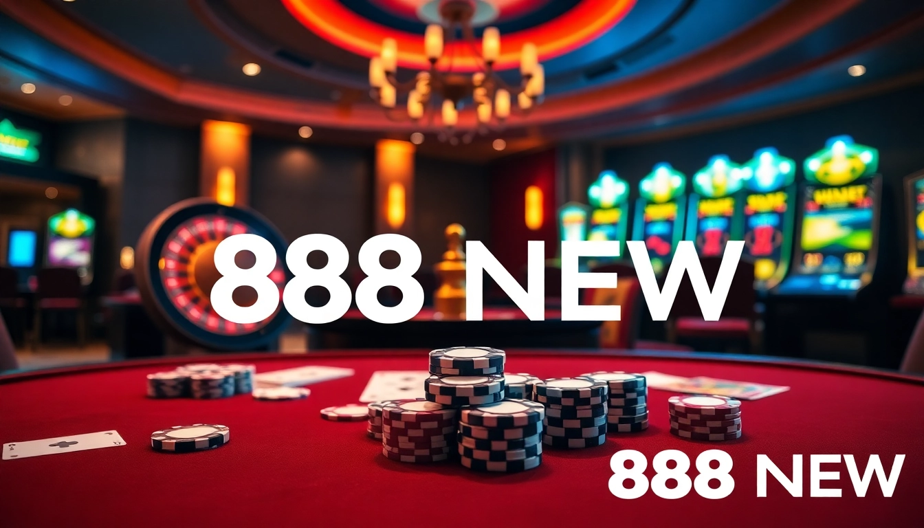 Play exciting casino games at 888NEW with vibrant slot machines and roulette.