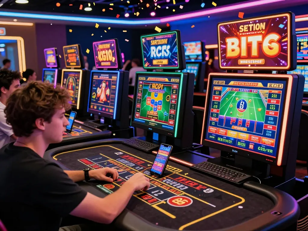 32win online casino players enjoying exciting virtual games with vibrant graphics and user-friendly interfaces.