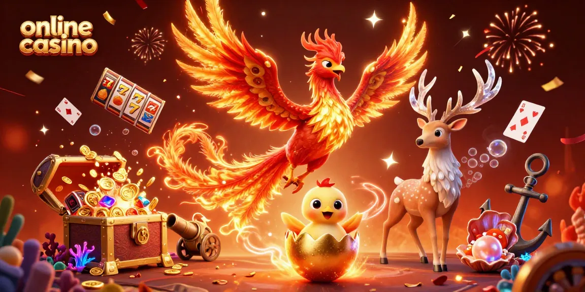 Win exciting rewards in the online casino world with dynamic gaming elements and energetic characters.