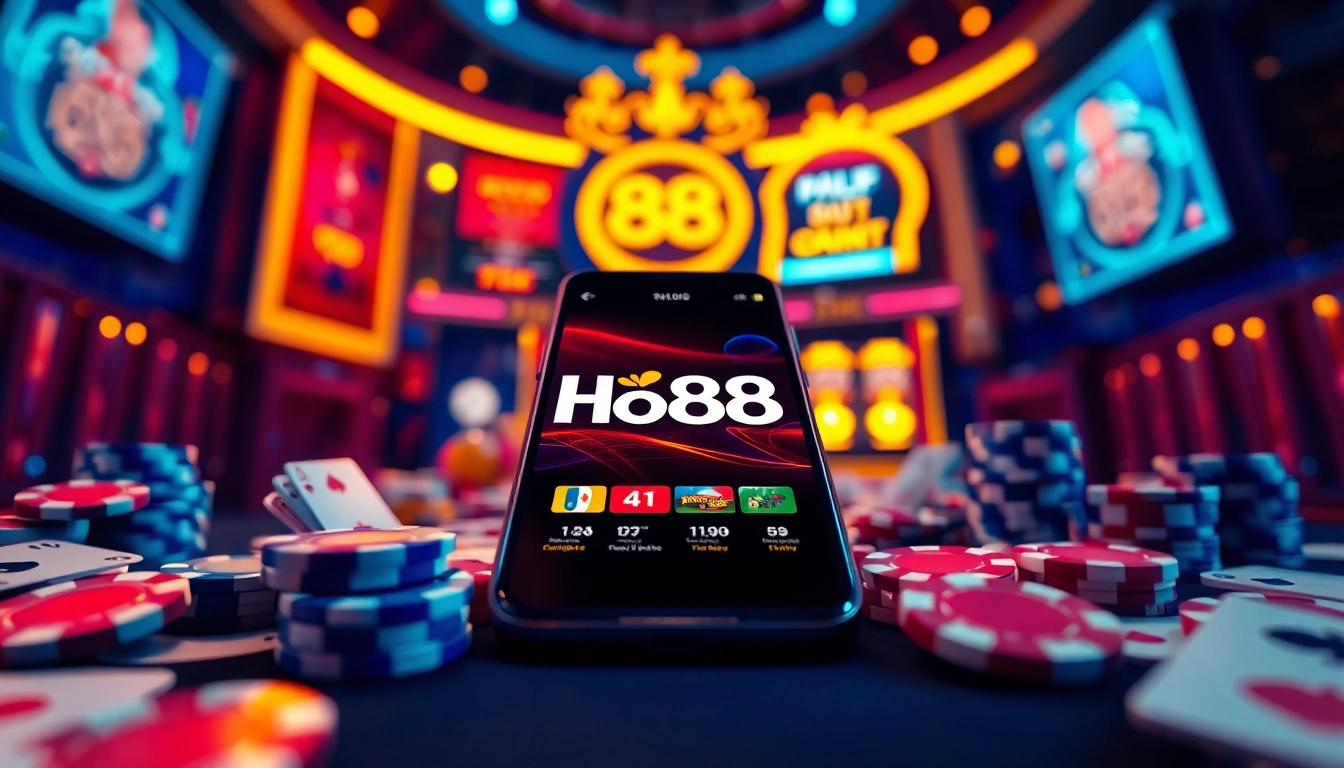 Ho88 online gambling scene showcasing modern gaming interface and excitement.