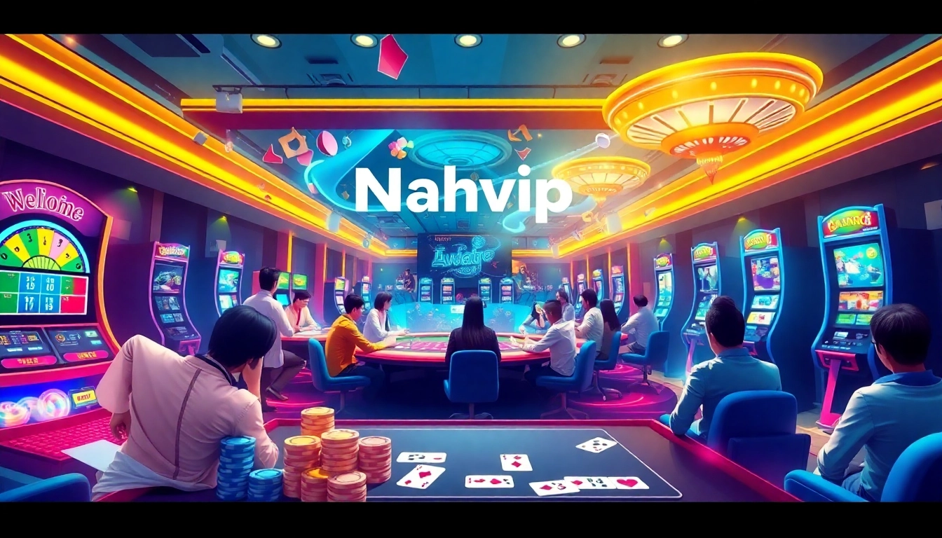 Exciting gaming experience at Nhatvip with diverse casino games and engaging players.
