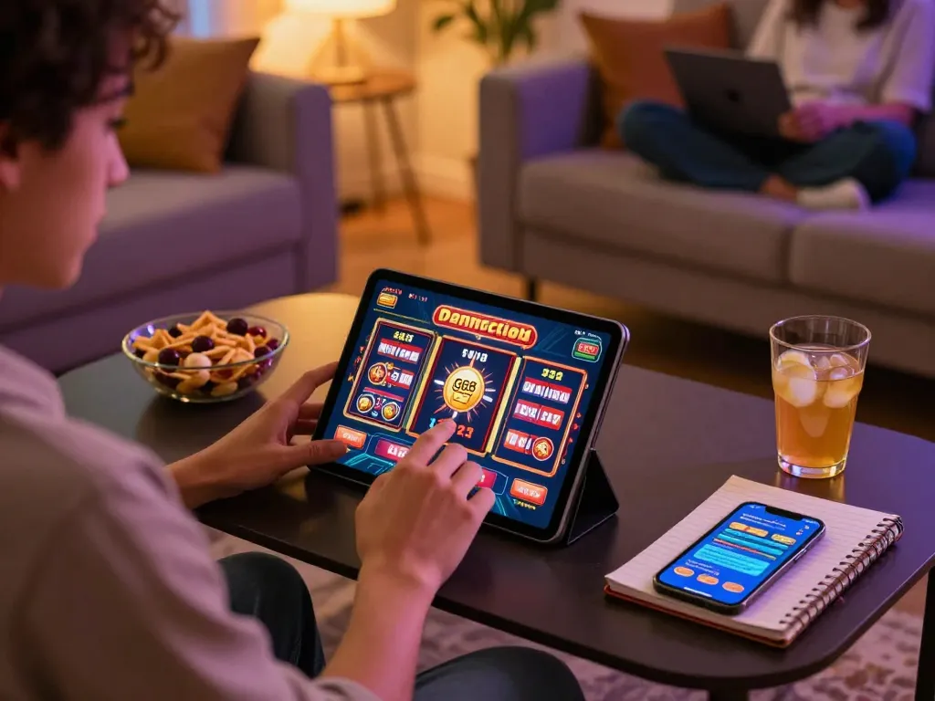 Experience online casino slots with gg88 on your tablet in a cozy setting.