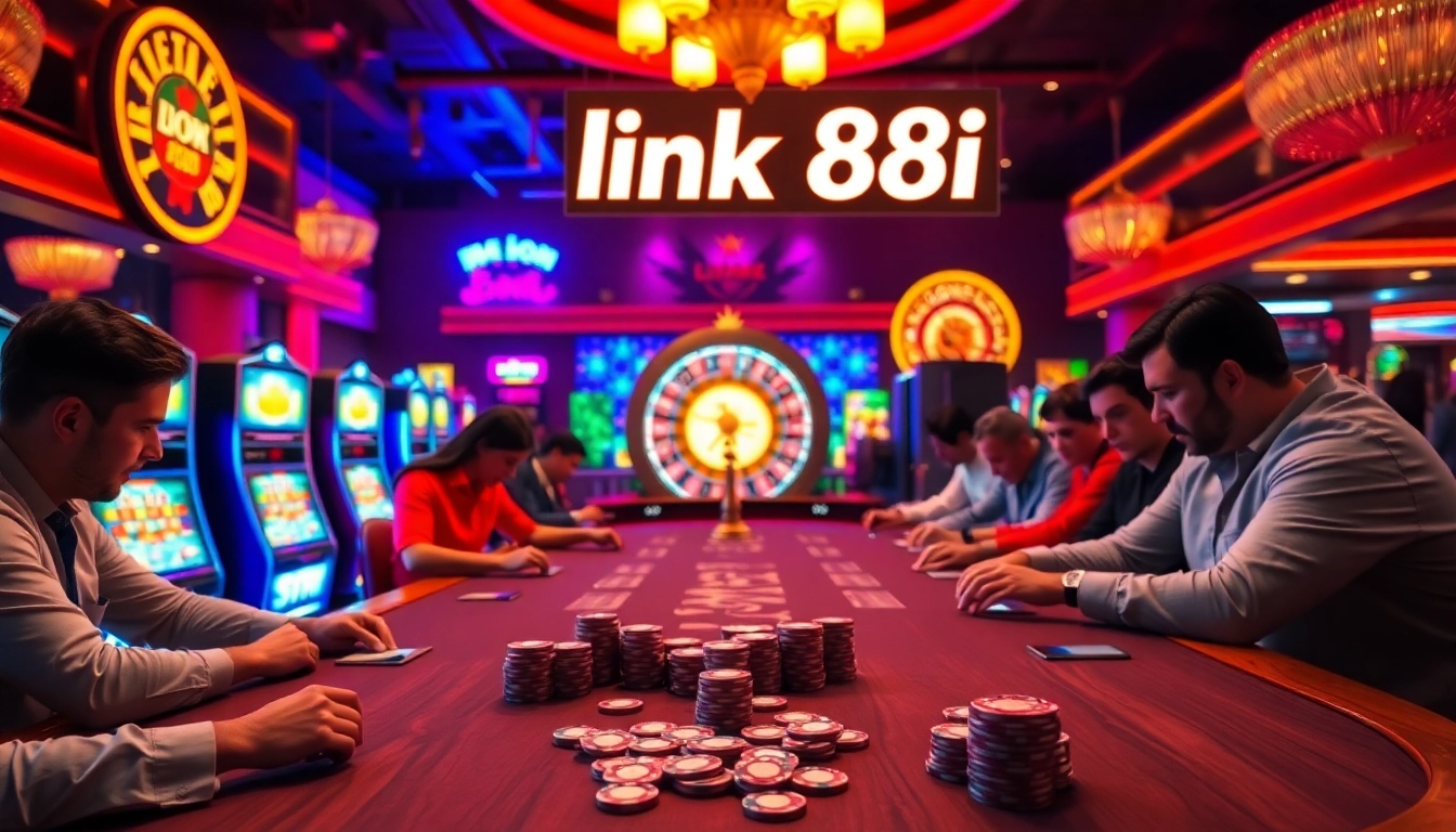 Experience the thrill of betting with link 88i at a high-stakes poker game.