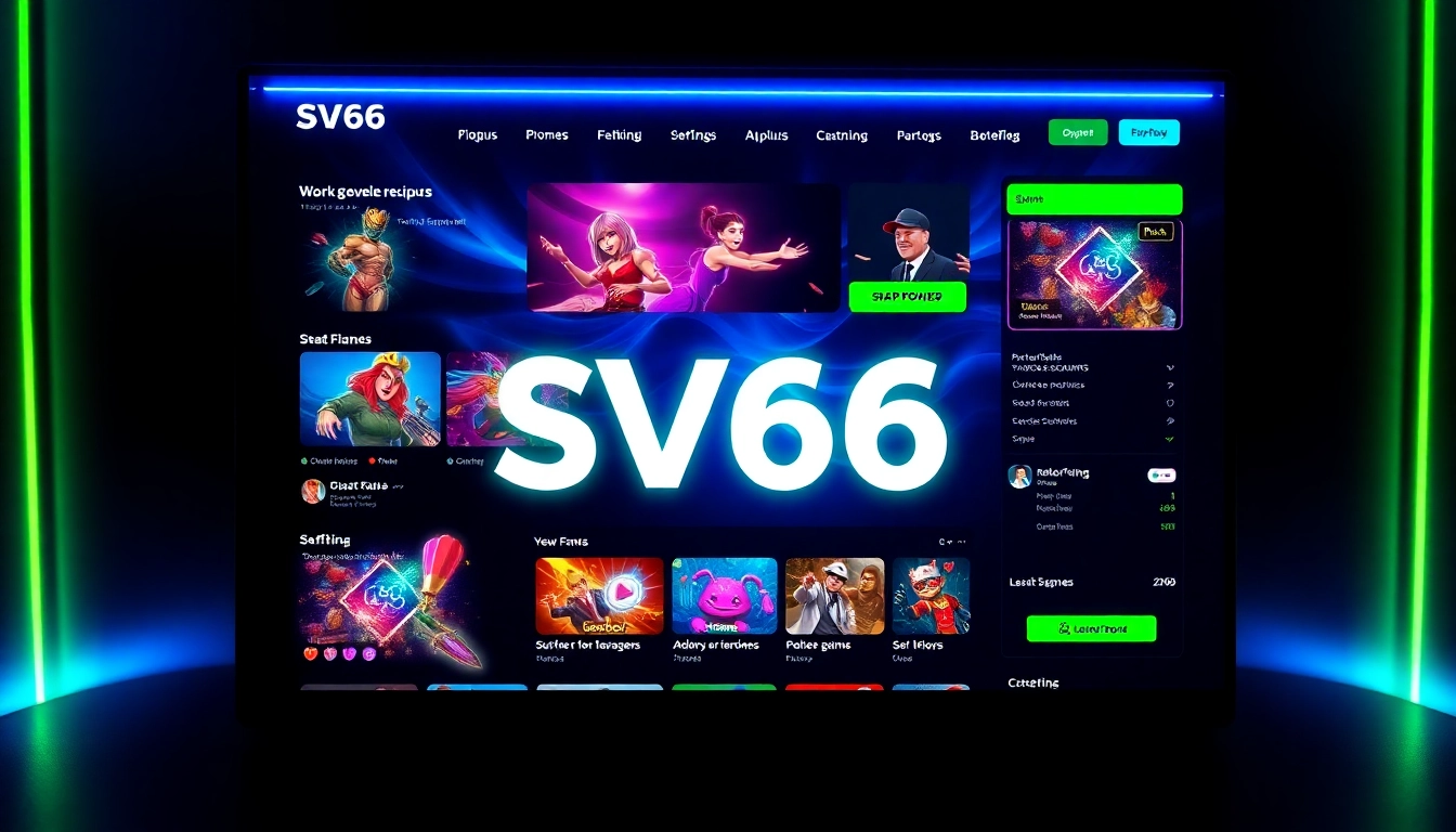 SV66's vibrant and user-friendly online gaming platform interface featuring 5000+ games.