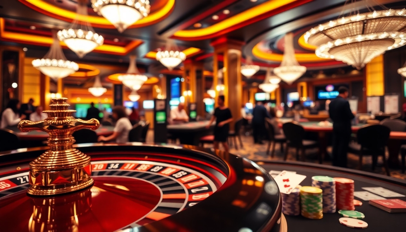 Experience thrilling gaming at MMOO with vibrant casino tables and lively players.