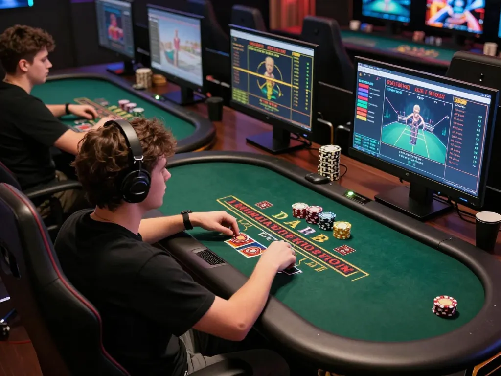 Player engaging in live blackjack at LC88 online casino, showcasing strategic gameplay.