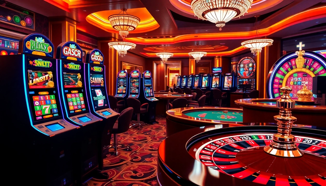 Experience thrilling wins at Slot Gacor with vibrant casino settings and exciting gaming interfaces.