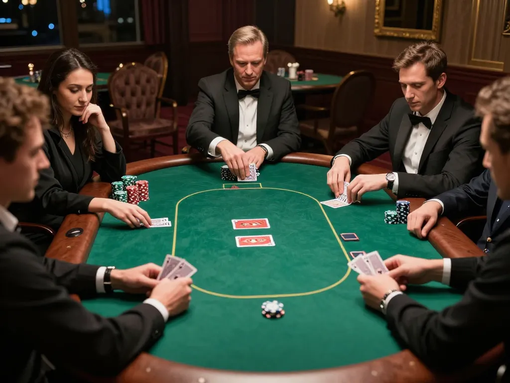 Experience Poker 88 Login action with players engaged around a poker table, showcasing the thrill of online gambling.