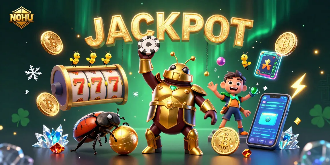 Engage in thrilling gaming at NOHU, featuring vibrant characters and dynamic casino elements.