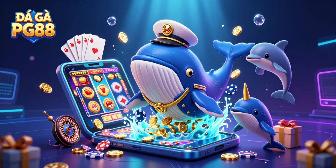 Engage in the thrilling world of ĐÁ GÀ PG88 with dynamic 3D characters amidst vibrant casino elements.