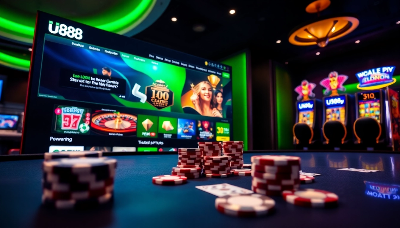 Engaging scene on Trang chủ uu88 featuring vibrant casino games and dynamic betting options.