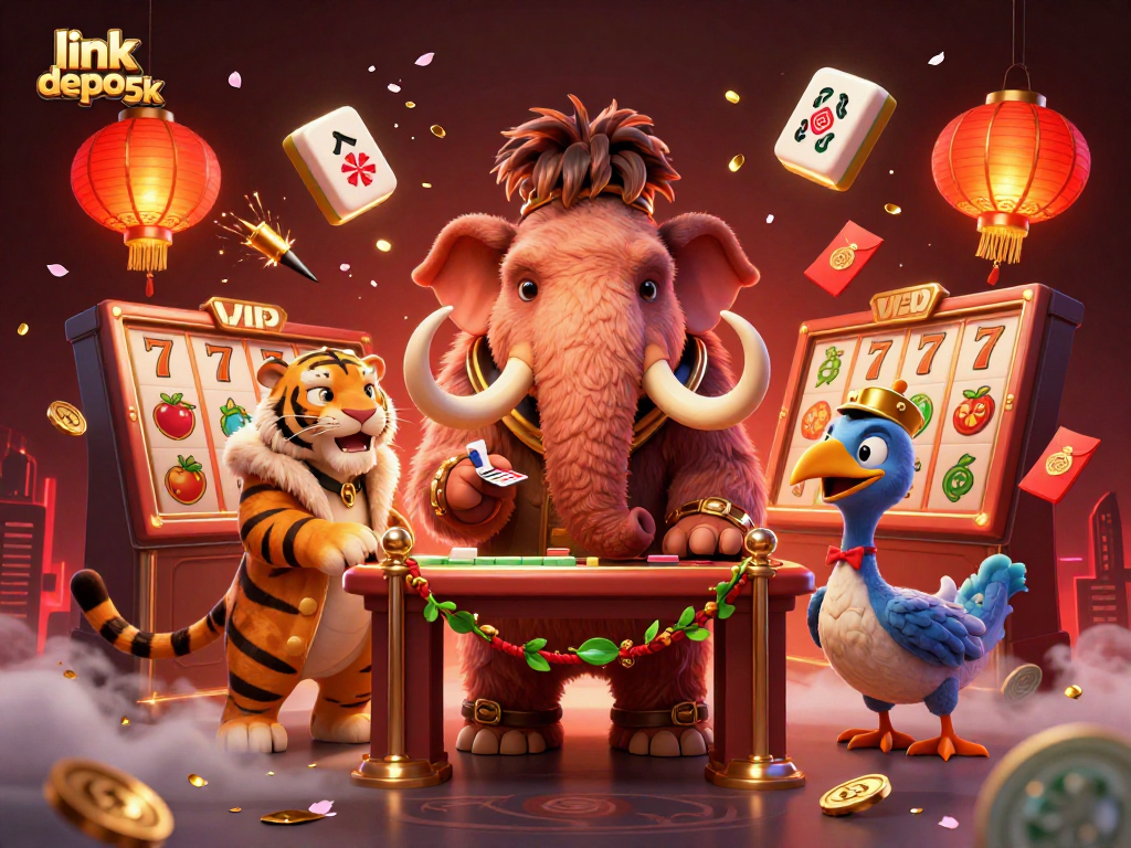 Experience the thrill of link depo 5k with vibrant casino bouncer scenes and dynamic gaming elements.