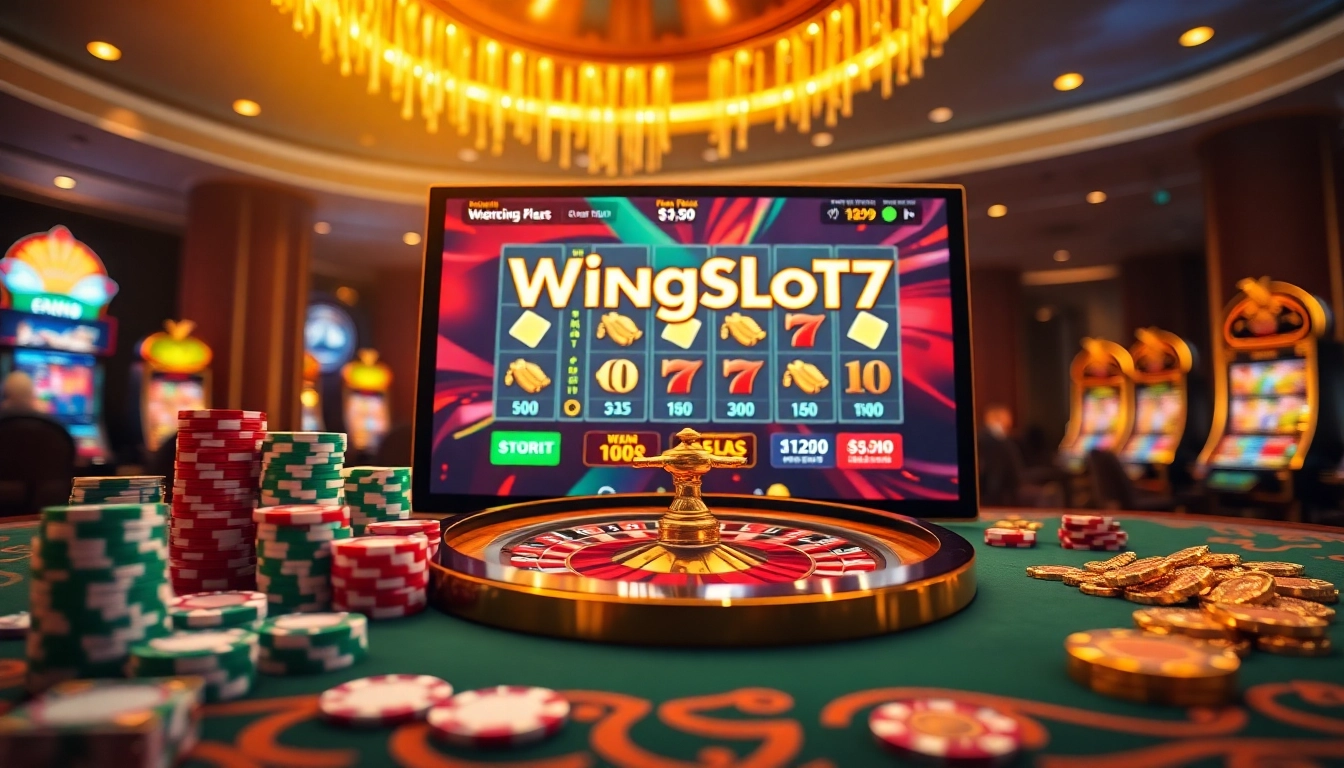Experience high-stakes action at Wingslots77 with engaging slot machines and casino tables.