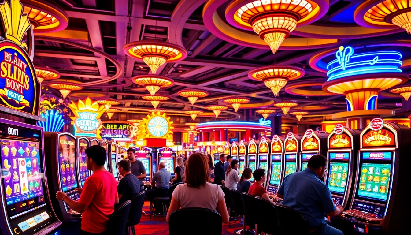 Menangkan hadiah besar dengan permainan slot di xgslot88 yang penuh warna dan suasana kasino yang meriah.