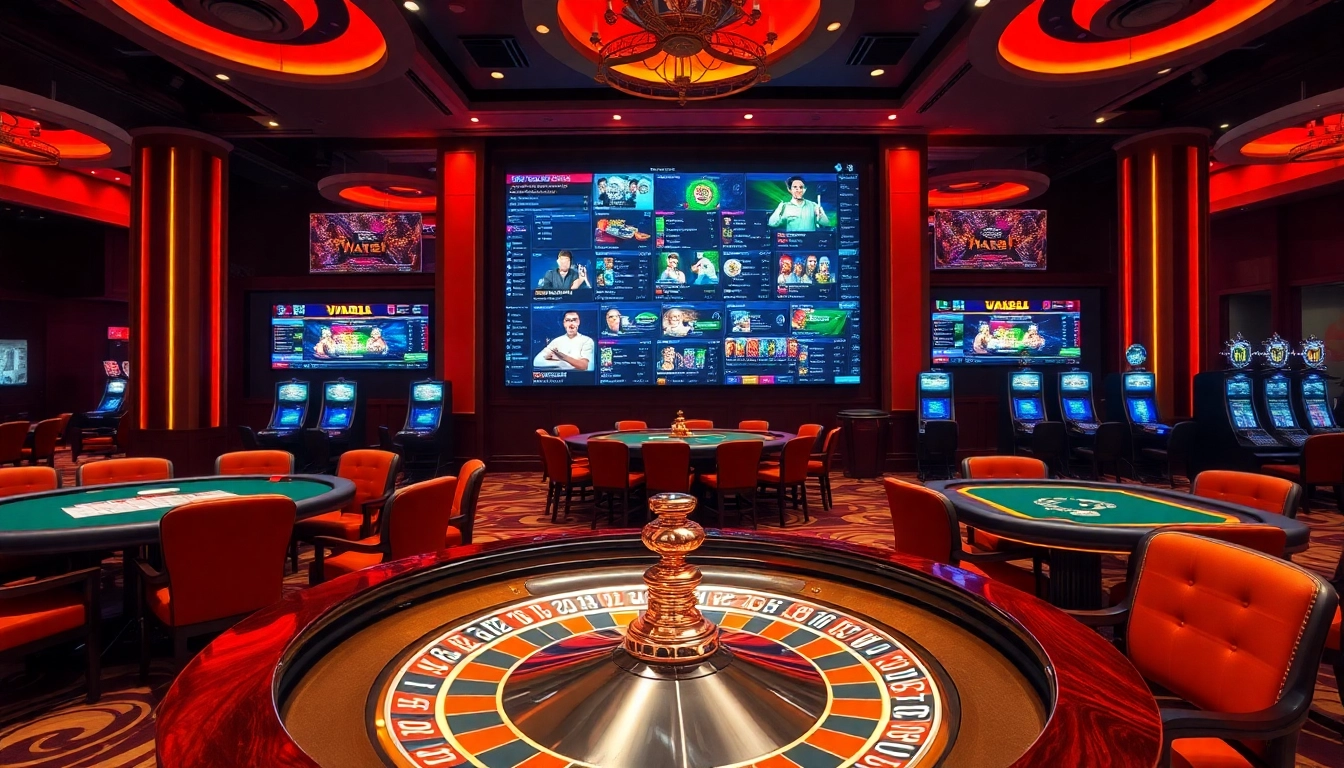 VA88 offers a thrilling casino experience with vibrant tables and exciting gambling activities.