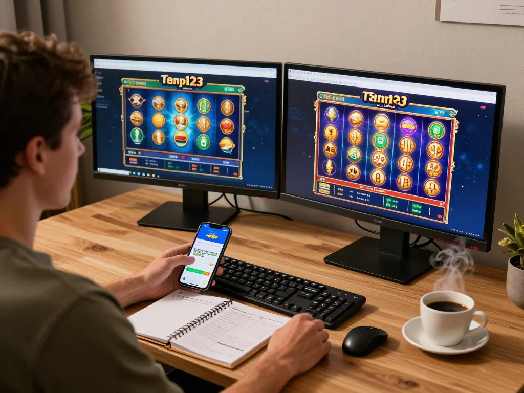 Engaging online gameplay at Tempo 123 Slot Online with dynamic user interface and cozy setting
